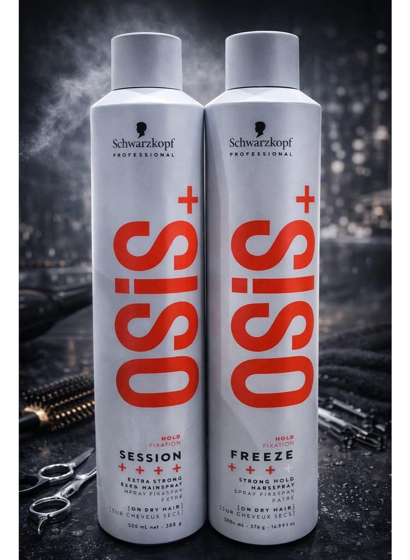 شوارزكوف مثبت الشعر شوارزكوف أوسيس سيشن ذو التثبيت القوي للغاية، بخاخ تثبيت إضافي، على الشعر الجاف، 500 مل - Image 4